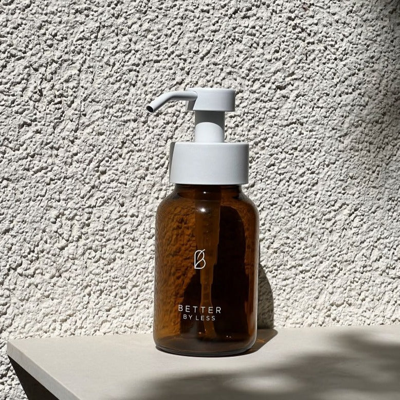 Better Bottle | Braunglas | Gold & weiß