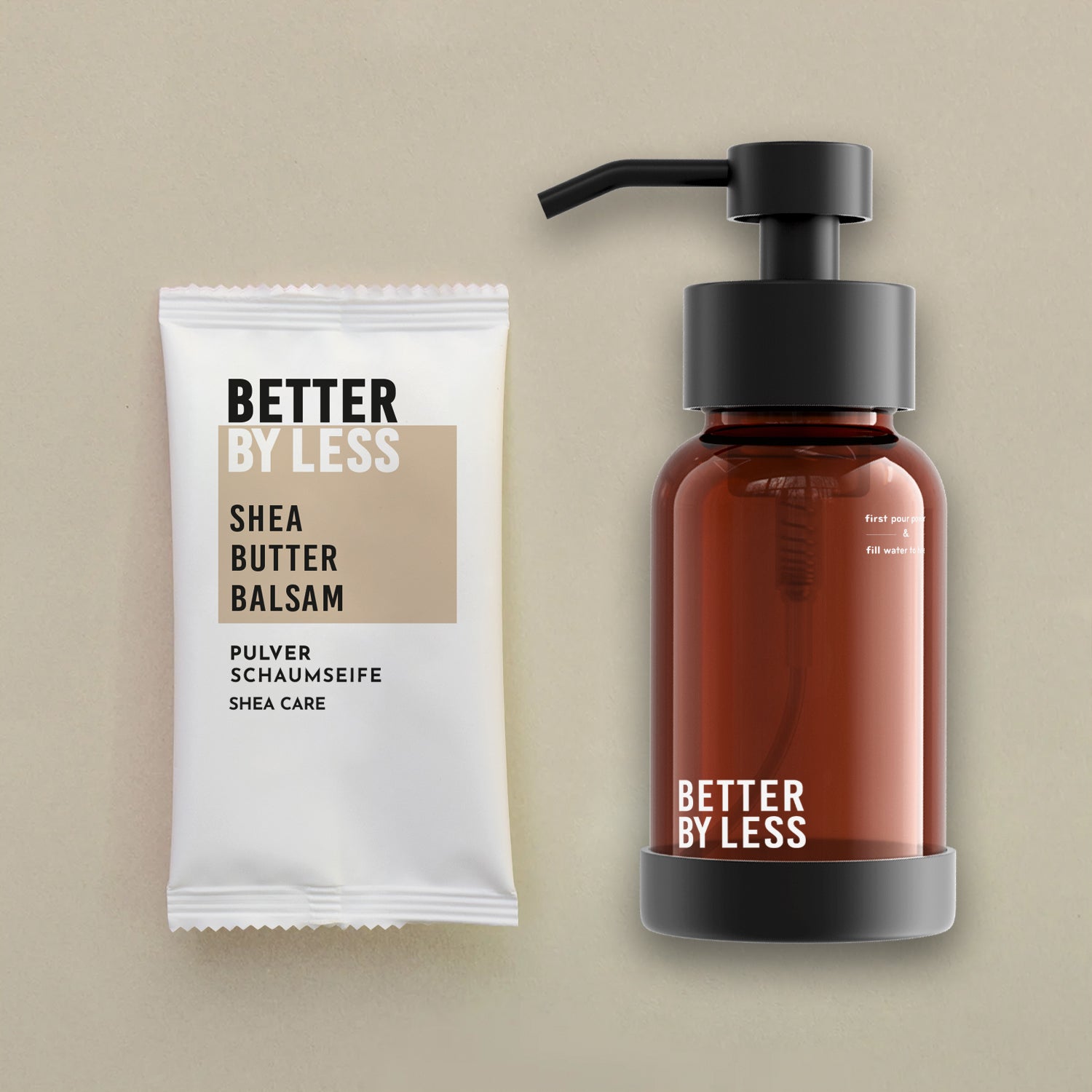 Sheabutter Starter Set Handseife Pulver von Better by Less