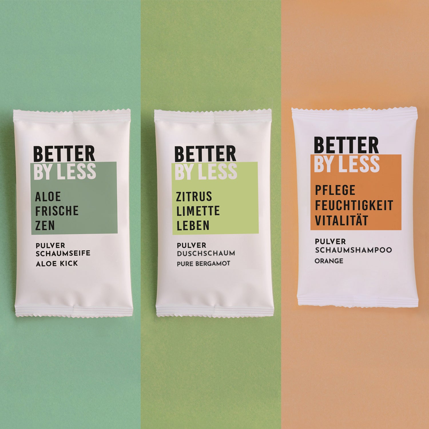 Bestseller Probenset kleine Größe zum Ausprobieren von Better by Less