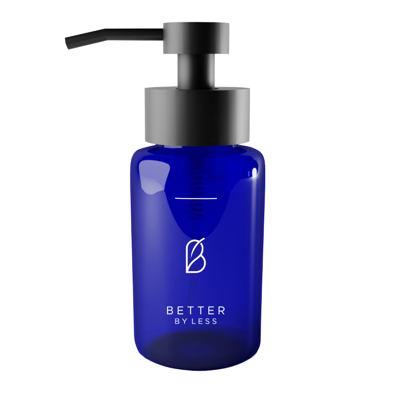 Seifenspender braun von Better by Less mit schwarzen Pumpkopf