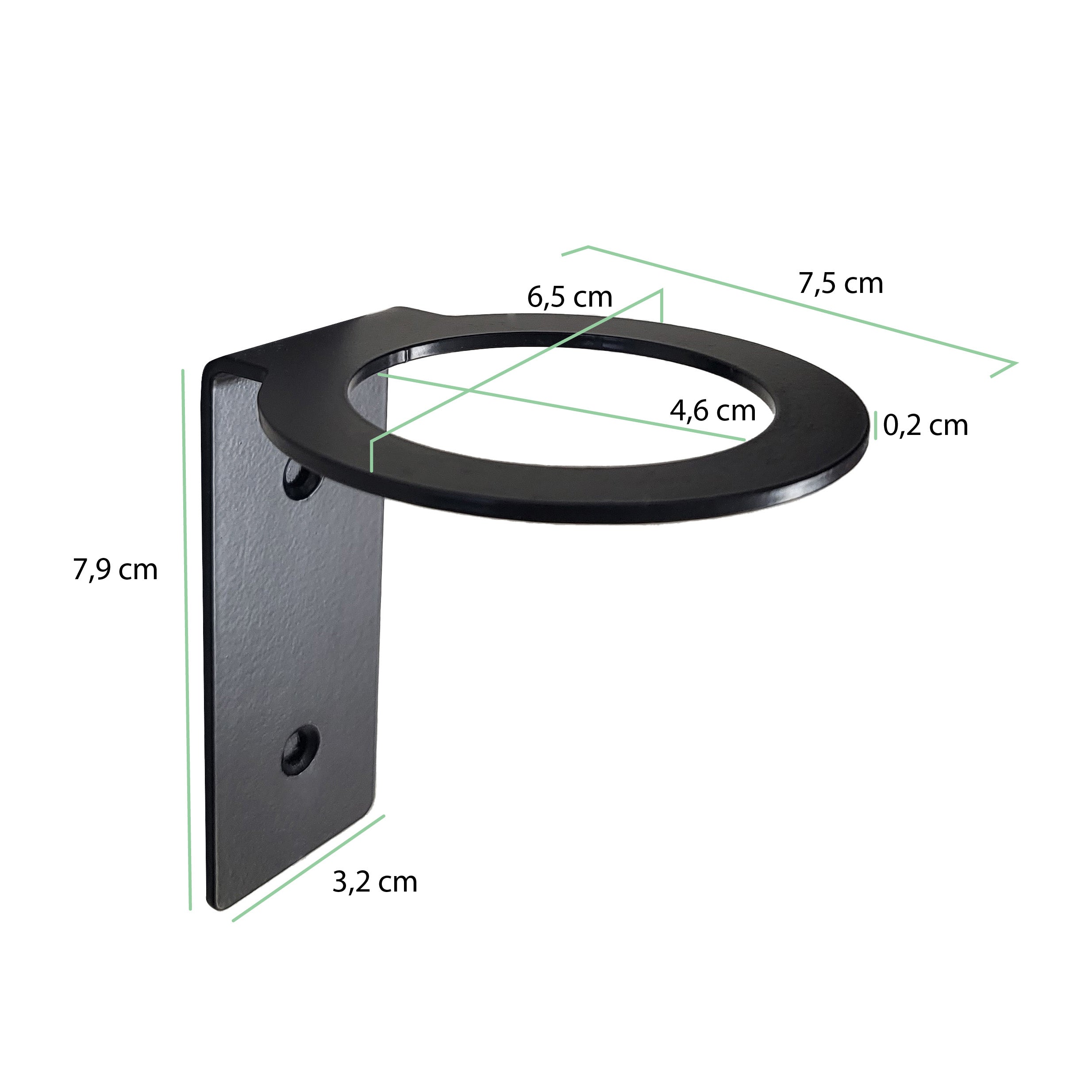 Wandhalterung mit Maßen von Better by Less