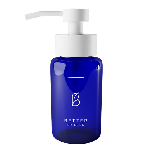 Better Bottle | blaues PET | Weiß & Gold