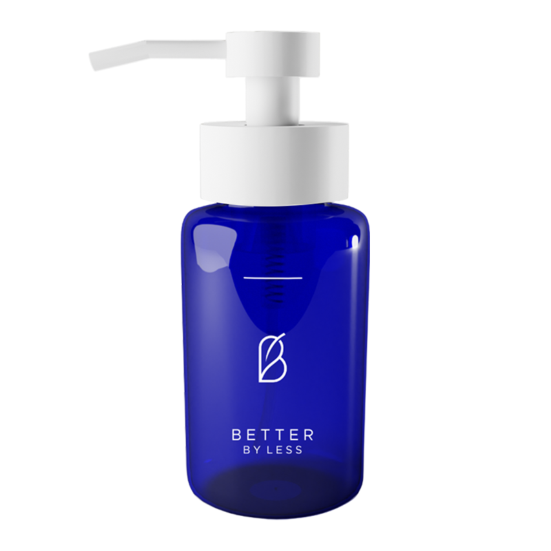 Better Bottle | blaues PET | Weiß & Gold